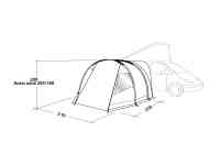 Technical Illustration of Easy Camp Motor Tour Shamrock Awning