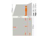 Quest Falcon Motor DriveAway Awning Technical Diagram